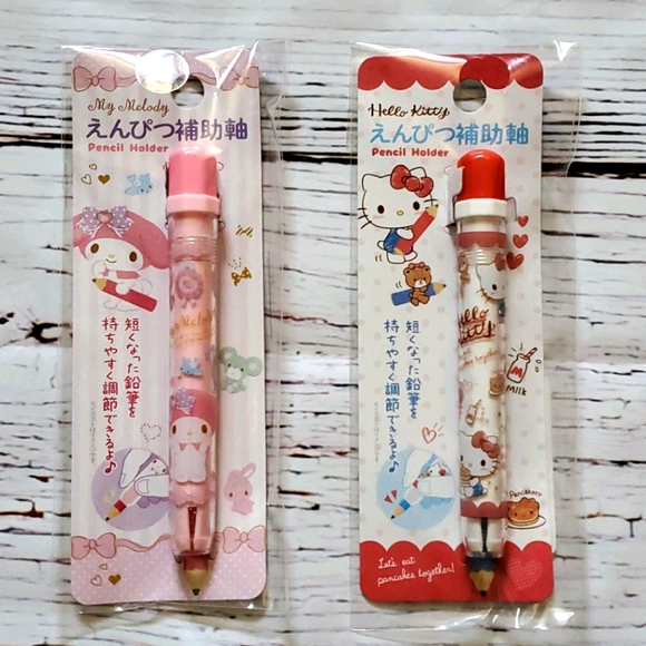 🆕️ SANRIO PENCIL HOLDER -HELLO KITTY OR MY MELODY - Picture 1 of 9